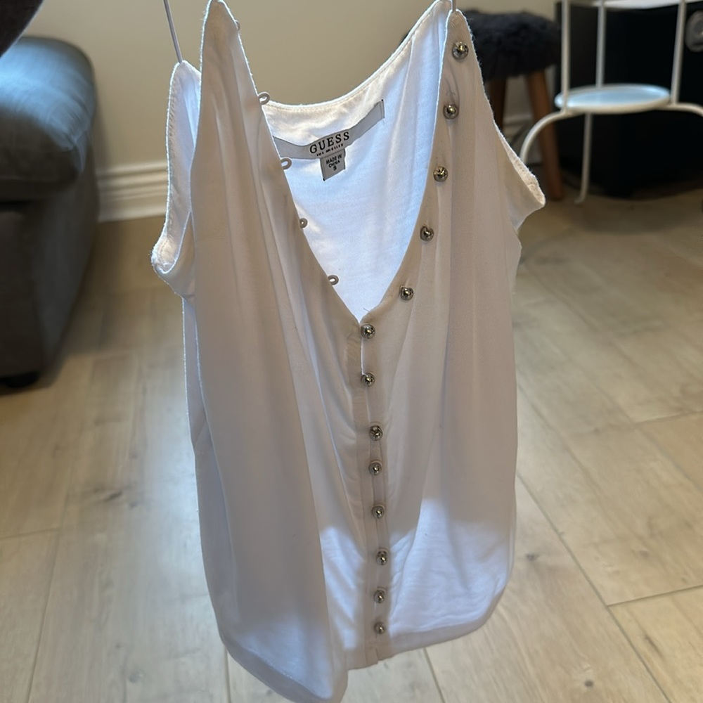 Guess White Tank